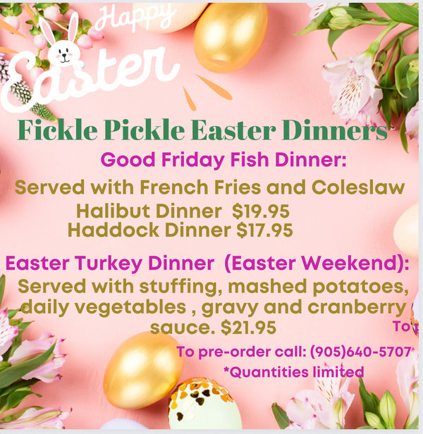 Fish and Turkey Dinners Available for Easter