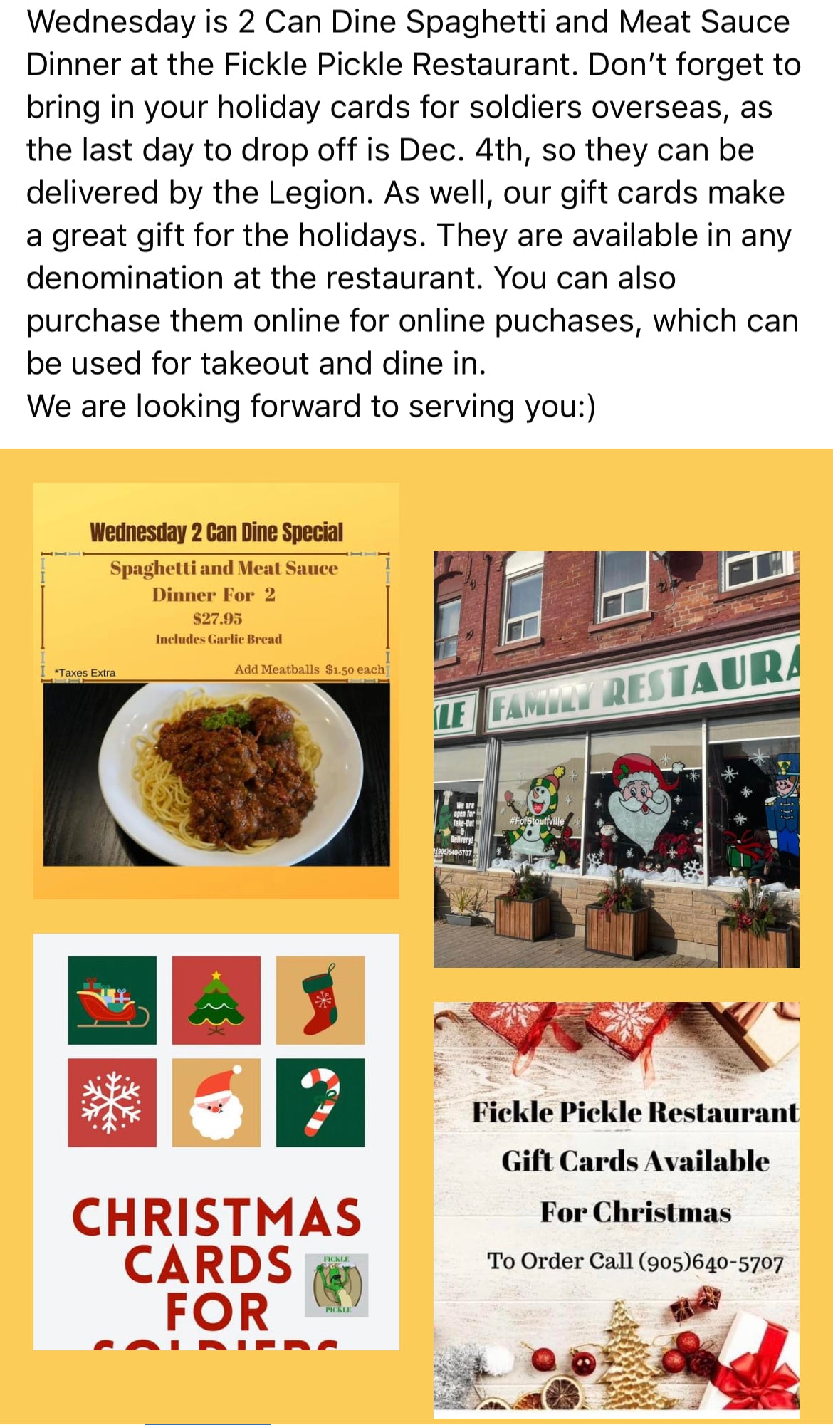 A lot Going on at the Fickle Pickle Family Restaurant