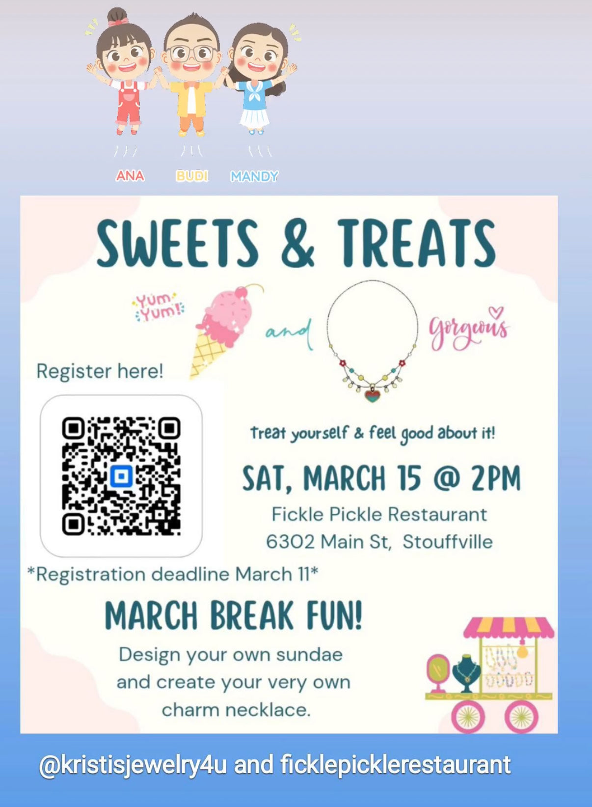 March Break Sweets and Treats – Fickle Pickle Family Restaurant